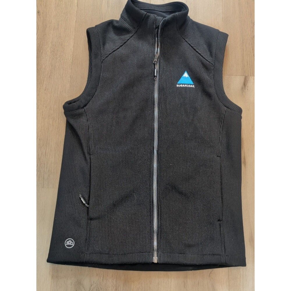 Stormtech Mens Medium Sugarloaf Avalante Full Zip Fleece Vest Black FHV-1
